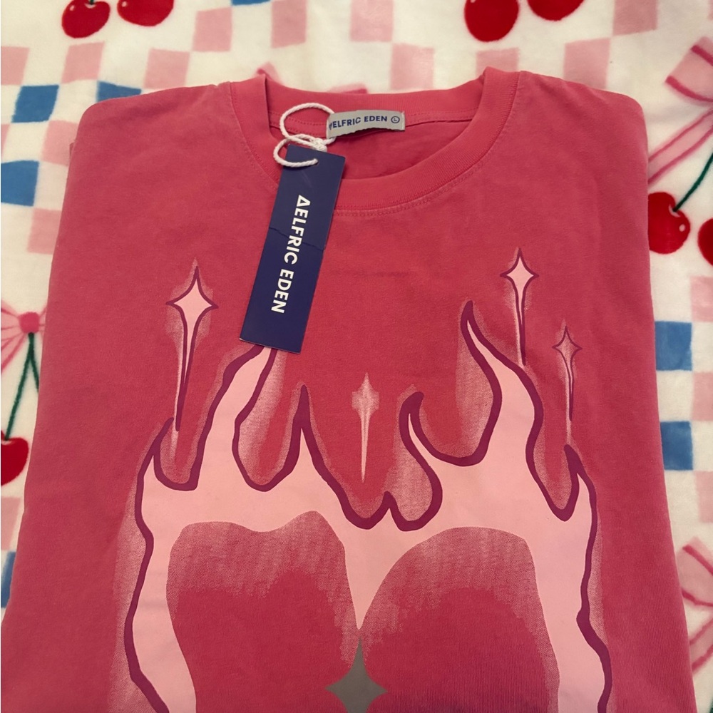 Aelfric Eden Pink Flame Graphic Tee